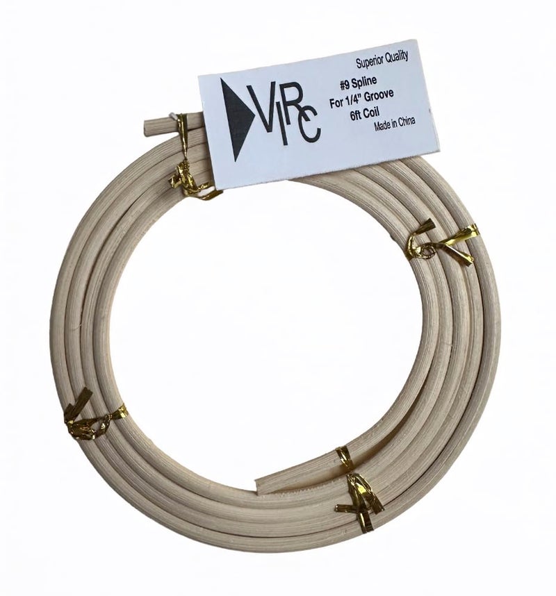 VIRC Reed #9 Spline for 1/4" Groove - 6ft Coil for Chair Caning & Seat Weaving